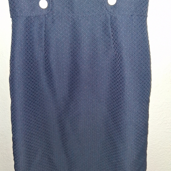 Tahari Arthur S Levine Collab women’s Navy And White Nautical Midi dress 8 - Picture 4 of 8